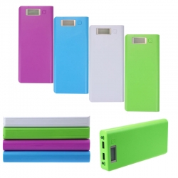 Dual USB Power Bank Case Kit 8x18650 LCD Battery Charger