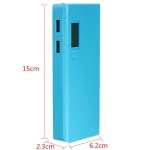 Dual USB Power Bank Case Kit 5x18650 LCD Battery Charger