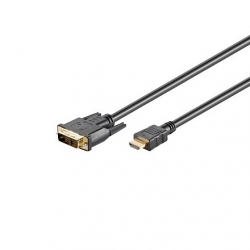 HDMI-DVI 1.0m cable DVI-D 18+1Single link