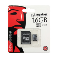 Kingston microSDHC Card 16GB C4 + SD Adapter 